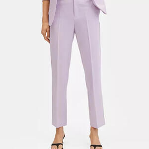 MANGO Women’s Straight Suit Pants NWT Size 14 Light Pink Formal Dress